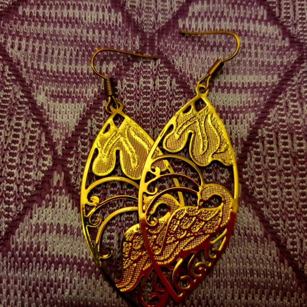 Vintage Peacock drop earrings med drop